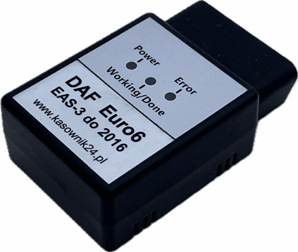 Kasownik błędów DAF Euro6 EAS-3 do 2016r.